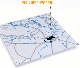 3d view of Yekāvīyeh-ye Seh