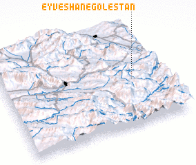 3d view of ‘Eyveshān-e Golestān