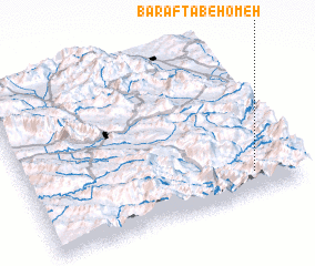 3d view of Barāftāb-e Homeh