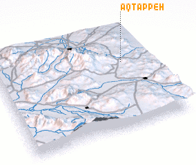 3d view of Āq Tappeh