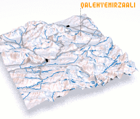 3d view of Qal‘eh-ye Mīrzā ‘Alī