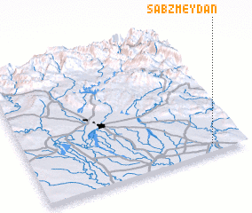 3d view of Sabz Meydān