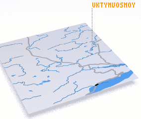 3d view of Uktym Vos\