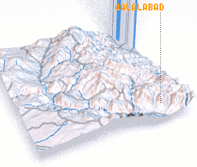 3d view of Jalālābād