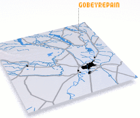 3d view of Gobeyr-e Pā\