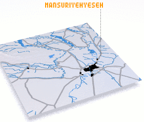 3d view of Manşūrīyeh-ye Seh