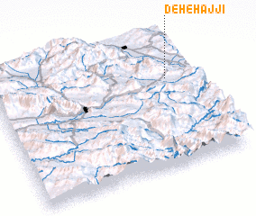 3d view of Deh-e Ḩājjī