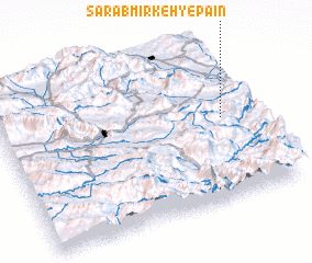 3d view of Sarāb Mīrkeh-ye Pāʼīn