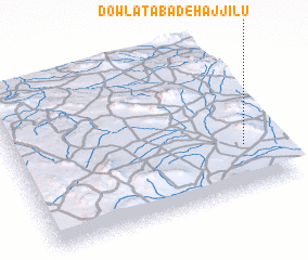 3d view of Dowlatābād-e Ḩājjīlū