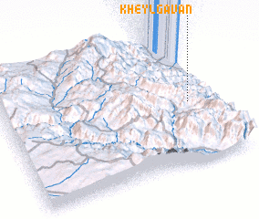 3d view of Kheyl Gāvān