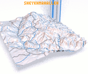 3d view of Sheykh Maḩalleh