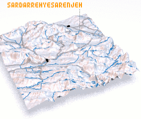 3d view of Sar Darreh-ye Sarenjeh