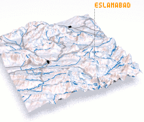 3d view of Eslāmābād