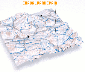 3d view of Chaqalvand-e Pāʼīn