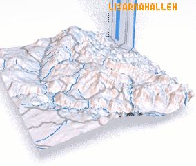 3d view of Līsār Maḩalleh