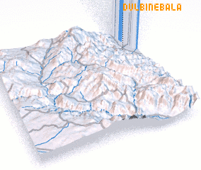 3d view of Dūlbīn-e Bālā