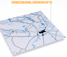 3d view of Emāmzādeh ‘Alī Ebn-e Ḩoseyn