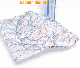 3d view of Darāvoj Maḩalleh