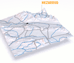 3d view of Hezār Rūd