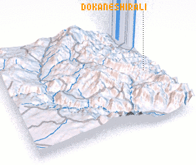 3d view of Dokān-e Shīr ‘Alī