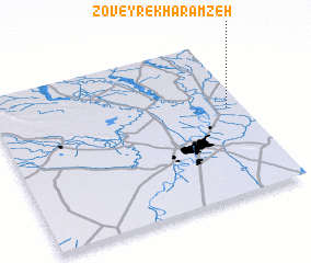 3d view of Zoveyr-e Kharāmzeh