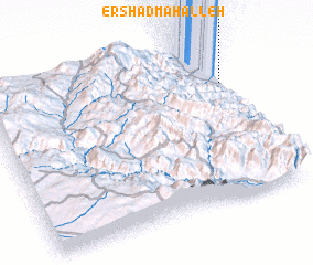 3d view of Ershād Maḩalleh