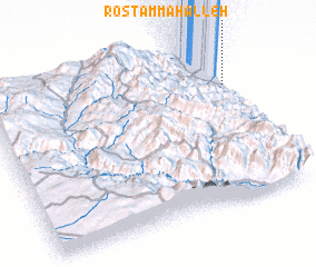 3d view of Rostam Maḩalleh