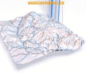 3d view of Āhangar Maḩalleh