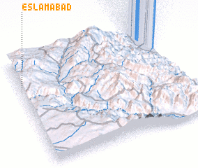 3d view of Eslāmābād