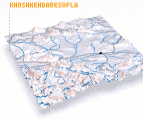 3d view of Khoshkeh Dar-e Soflá