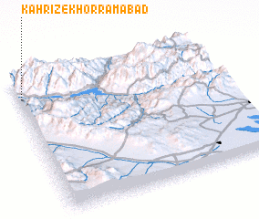 3d view of Kahrīz-e Khorramābād