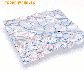 3d view of Tappeh-ye Mowlā