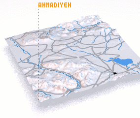 3d view of Aḩmadīyeh