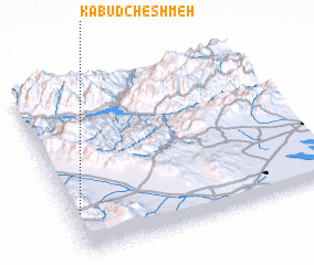 3d view of Kabūd Cheshmeh