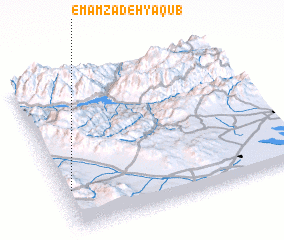 3d view of Emāmzādeh Ya‘qūb