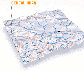 3d view of Deh-e ‘Alī Khān