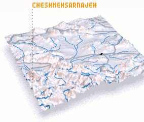 3d view of Cheshmeh Sarnajeh