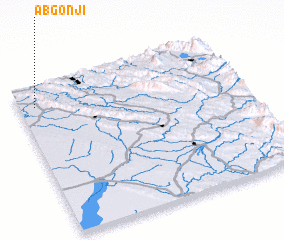 3d view of Āb Gonjī