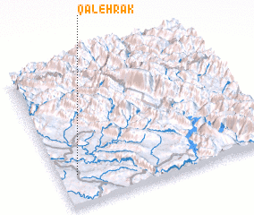 3d view of Qal‘eh Rāk