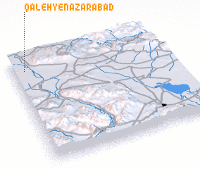 3d view of Qal‘eh-ye Naz̧arābād