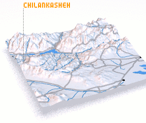 3d view of Chīlān Kasheh