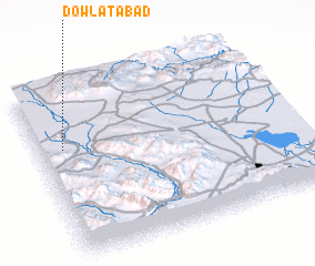 3d view of Dowlatābād