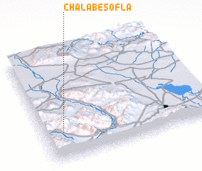 3d view of Chālāb-e Soflá