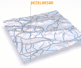 3d view of Qezel Ḩeşār