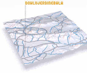 3d view of Dowlūjerdīn-e Bālā