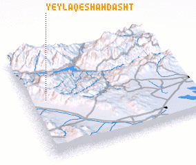 3d view of Yeylāq-e Shāhdasht