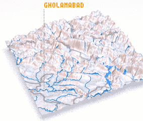 3d view of Gholāmābād