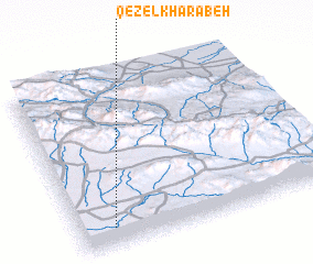 3d view of Qezel Kharābeh