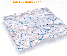 3d view of Deh-e Kharābeh Kan