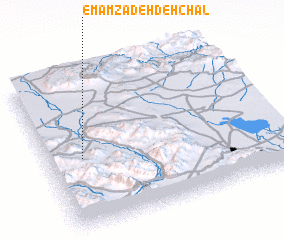 3d view of Emāmzādeh Deh Chāl